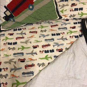 Pottery barn vehicle sheet set and comforter set